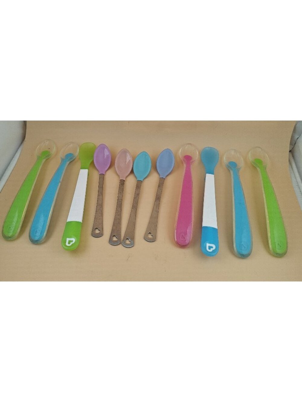 Munchkin Baby Feeding Spoons Lot 10 Infant Toddler Utensils BPA Free